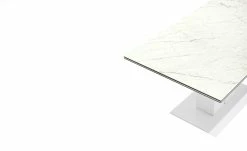 Connubia Säulentisch ausziehbar Pegaso | Marmor Alpi Weiß Schneeweiß -Tische Verkäufe 15305234 3 202204292232