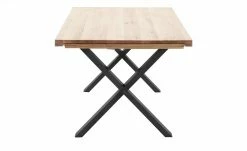 Woodford Massivholztisch ausziehbar Sovis | Eiche Bianco / Anthrazit ca. 180x100 cm -Tische Verkäufe 15309015 2 202207142232