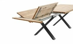 Woodford Massivholztisch ausziehbar Sovis | Eiche Bianco / Anthrazit ca. 180x100 cm -Tische Verkäufe 15309015 4 202207142232