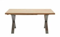 Woodford Massivholztisch ausziehbar Sovis | Wildeiche / Edelstahl ca. 180x100 cm -Tische Verkäufe 15309016 13 202207142232