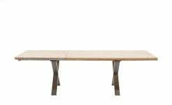 Woodford Massivholztisch ausziehbar Sovis | Eiche Bianco / Edelstahl ca. 180x100 cm -Tische Verkäufe 15309017 9 202207142232