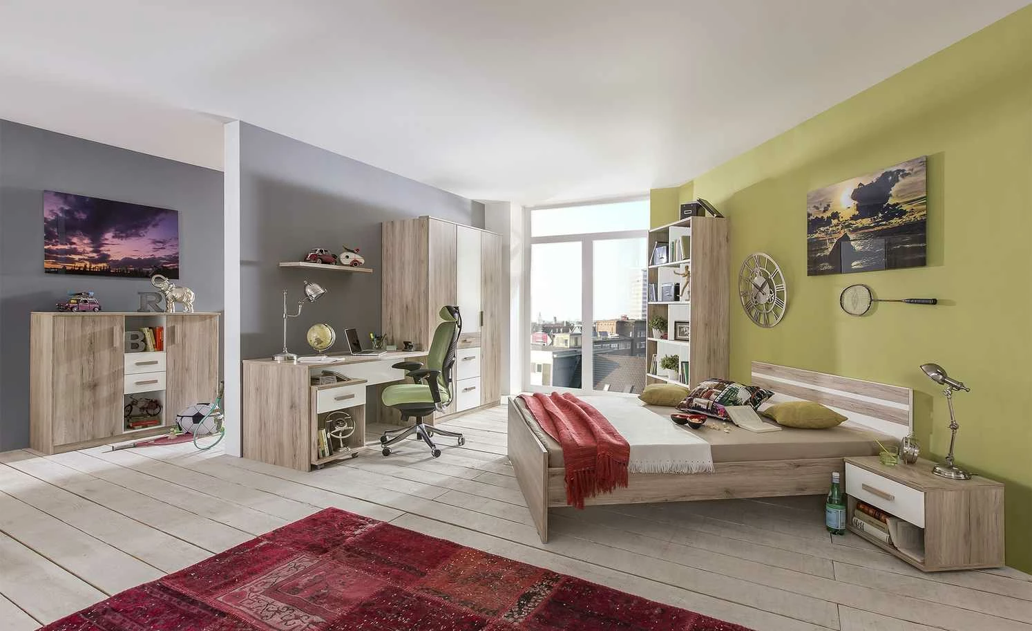 Nachtkommode Caja Nachtkommode Caja | Eiche San Remo (Nachbildung) / Alpinweiß -Tische Verkäufe 342245403 9 201907012236