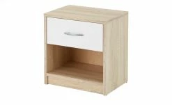 Nachtkommode Ashford | Eiche Sonoma (Nachbildung) / Weiß 1|Stück